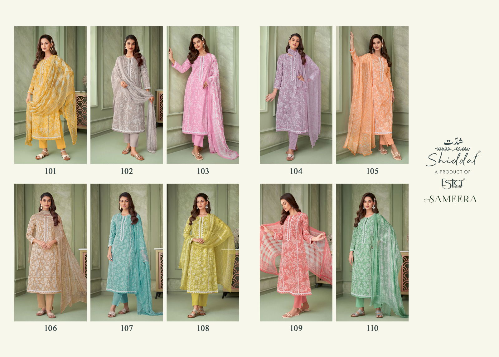 Sameera Shiddat By Esta Printed Cotton Designer Salwar Kameez Wholesale Shop In Surat